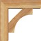 Ekena Millwork Westlake Block Rough Sawn Bracket w/ Offset Brace, Western Red Cedar, 6"W x 20"D x 20"H BKT0604X20X20WTL05RWR - alternate 3